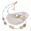 Soft Cube necklace with Lampglas pearl