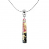 Coral Island necklace with 24k gold in Lampglas pearl