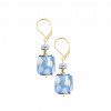 Heavenly Glow earrings with 24K gold in Lampglas pearl