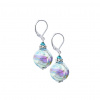 Provence Lady earrings with sterling silver in Lampglas pearls