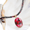 Fire Fantasy necklace with Lampglas pearl