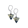 Earrings Charming Elegance with 24K gold in Lampglas pearl