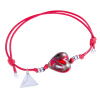Fire Heart bracelet with a unique Lampglas pearl