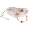 Dream Of Pink necklace with 24K gold in Lampglas pearl
