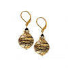 Golden Tiger earrings with Lampglas pearl