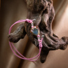 Náramek Glamorous Love Pink s 24karátovým zlatem v perle Lampglas
