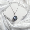 Hidden Passion Slate necklace with Lampglas pearl