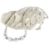 White Romance original necklace with sterling silver in Lampglas pearls