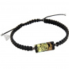 Men's Planet Earth bracelet with Lampglas pearl