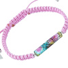 Delicate Shamballa Pink Elegance bracelet with 24K gold and silver in Lampglas pearl