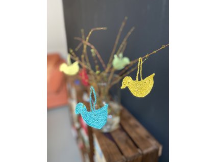 Háčkovaný ptáček