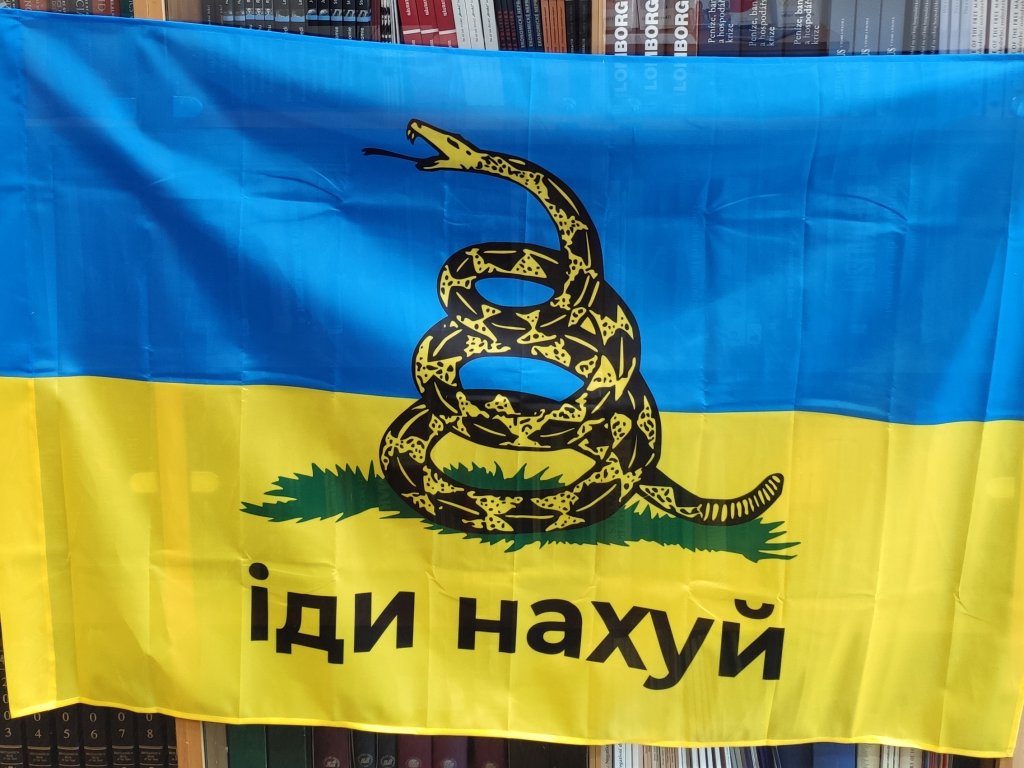 Vlajka Ukrajina – іди нахуй
