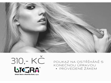 Poukaz na dámskou úpravu vlasů (dle potřeby) - mytí, střih, foukanou a finální styling (Žák)