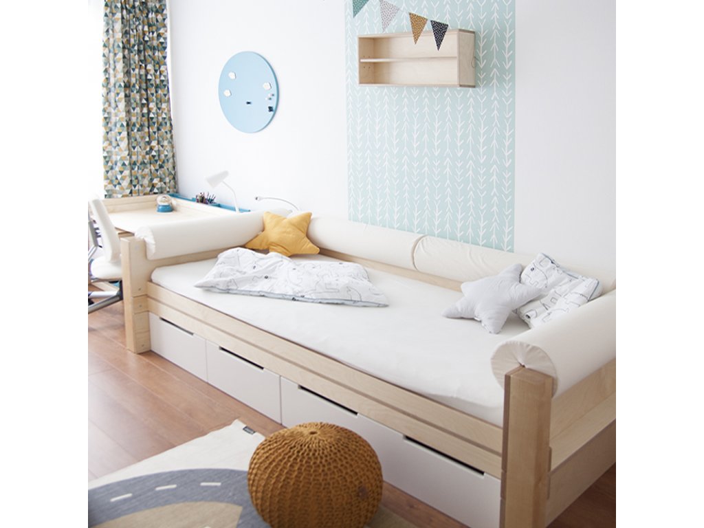 TYP I-Z - Dětská postel / Vyšší jednolůžko s úložným prostorem - LITTLE  DESIGN e-shop