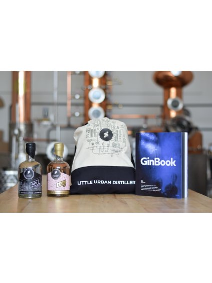 Sada GinBook a Little Urban London Dry 50cl 43% a Lady Gin 50cl 43%