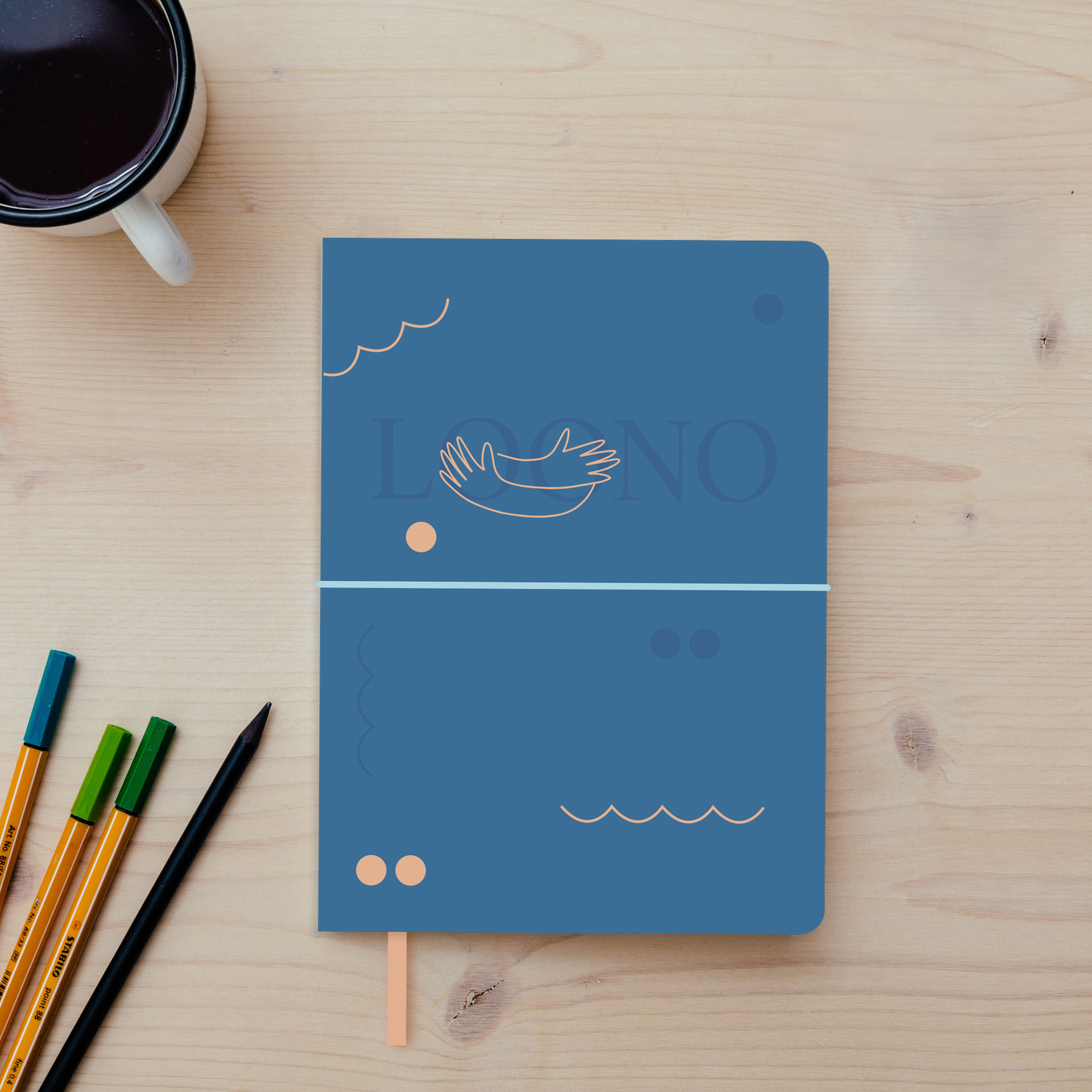 Loono_Diar_Modry_Mockup_Front