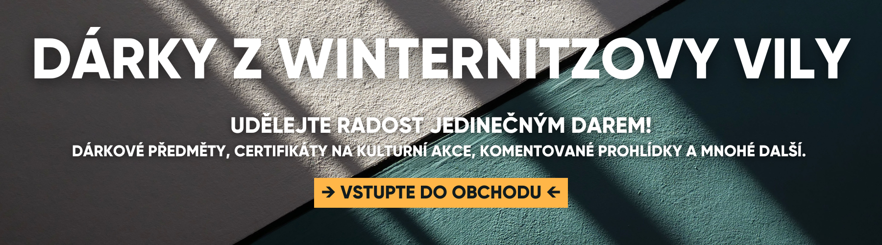 BANNER DÁRKY Z VILY WINTERNITZ