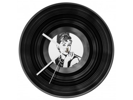 Gramofonové hodiny - Audrey Hepburn