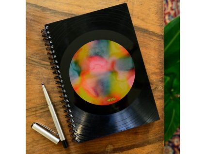 Zápisník z vinylových desek A5 - bez linek - Family Roots