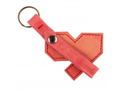 Klíčenka na sluchátka Lovemusic - světle červená