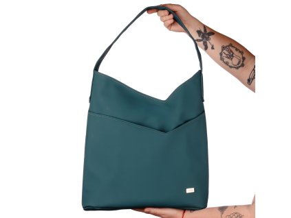KUK 8346 nákupní kabelka shopper petrolejová