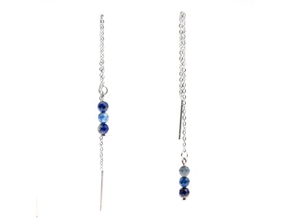 KUK 9705 provlékací náušnice lapis lazuri