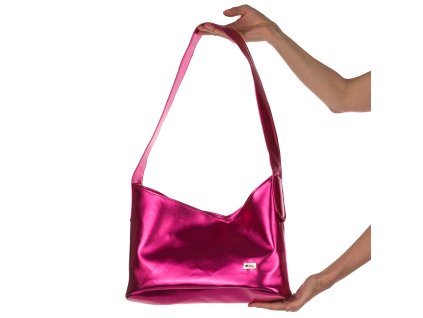 KUK 1782 užší kabelka little baby růžová metalíza