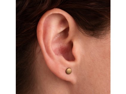 KUK 4886 náušnice zlatý nitrid antique