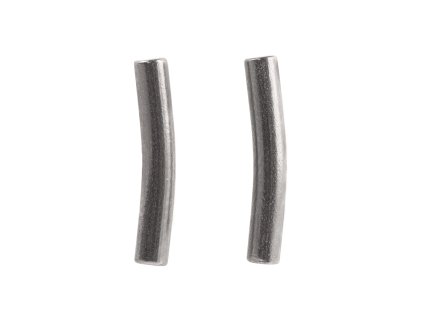 KUK 4100 náušnice titanové stříbrné