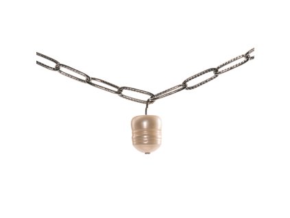 KUK 4078 náhrdelník bílá perla chain