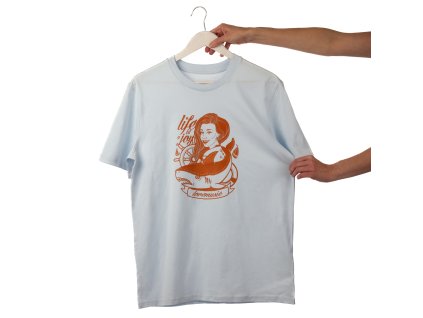 KUK 6610 modré tričko love is a joy