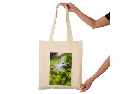 pírko v mechu plátěná taška