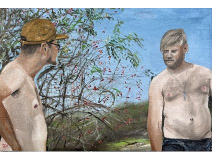 NAD MEDVĚDEM 1, olej na plátně 65x45 cm