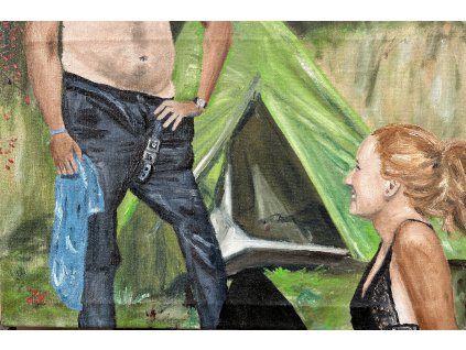 NAD MEDVĚDEM 2, olej na plátně 60x40 cm