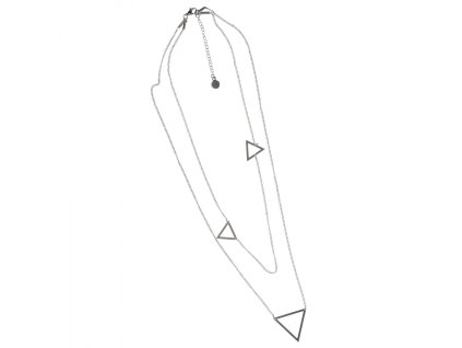 Ocelový náhrdelník - Triangle Tricksy 01