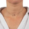 KUK 4160 ocelový náhrdelník choker křišťál