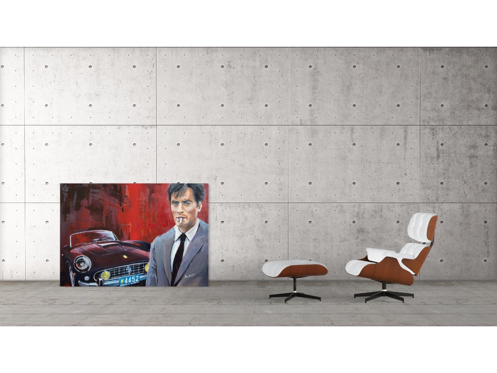 Obraz Lusso Legends Alain Delon Ferrari produkt 1