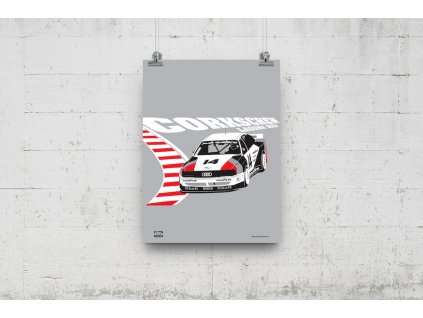 Poster Lusso Legends Audi Laguna Seca