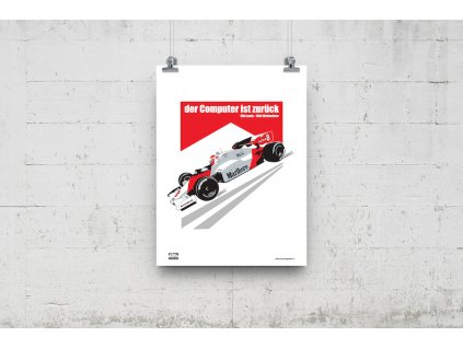 Poster Lusso Legends Niki Lauda 1984