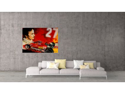 Obraz Lusso Legends Gilles Villeneuve Ferrari produkt 1