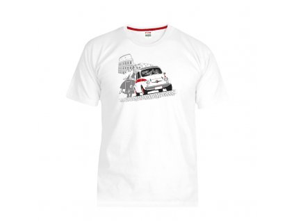 Lusso Legends panske tricko Fiat 500 Abarth Prazdniny v Rime