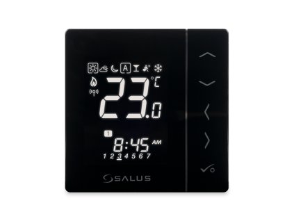 Bezdrátový digitální pokojový termostat 4v1 – černý VS20BRF