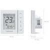 Týdenní programovatelný termostat 230V – bílý VS30W