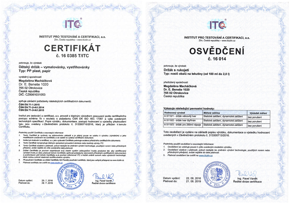 Certifikace a bezpečnost produktů