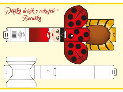 Beruska MagdaM – barevna vystrihovanka se zesilenou linii