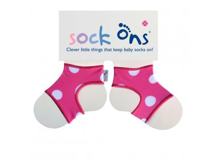 Sock Ons Designer Pink Spots