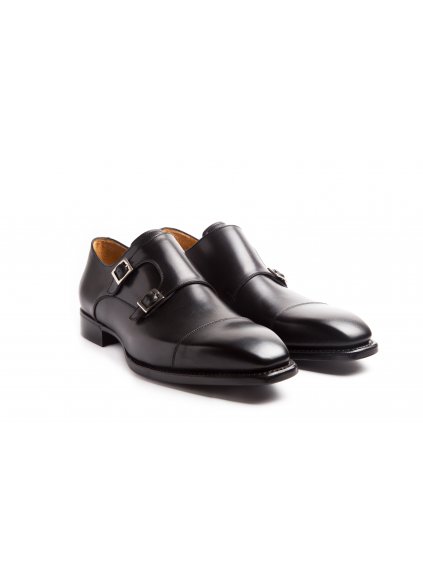 Boty double monks black