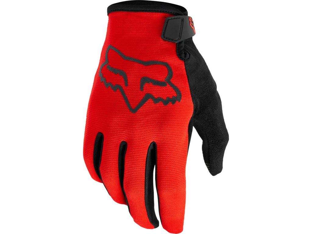 Pánské cyklo rukavice Fox Ranger Glove Fluo Red - MARATON.BIKE