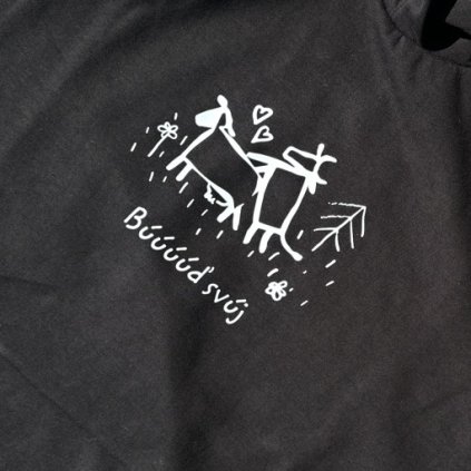 Tričko BÚÚÚÚĎ SVÚJ Masozluky dámské černé