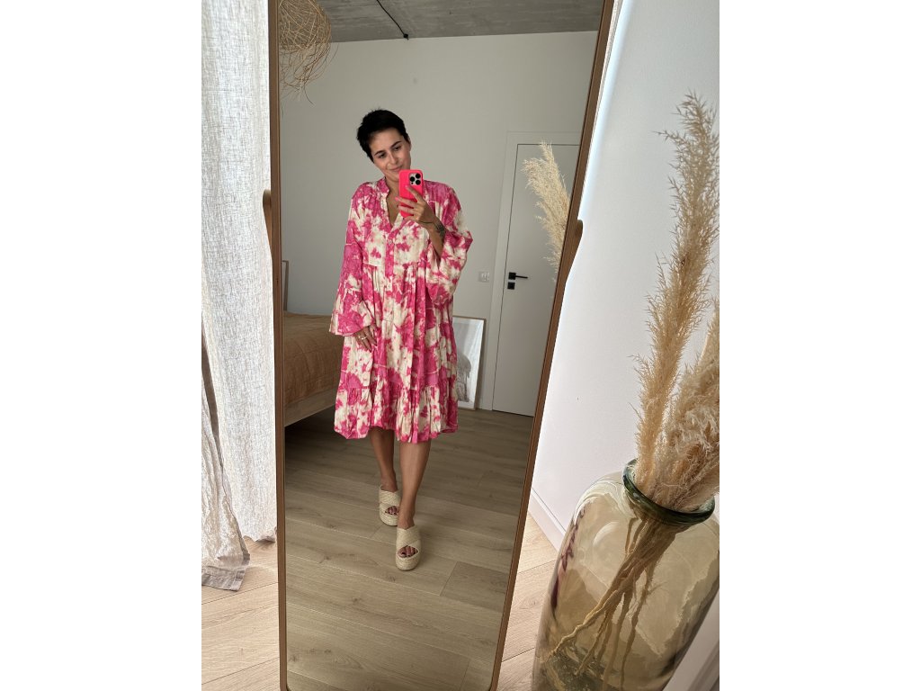 Pink Flower dress - Matylda&Hugo shop